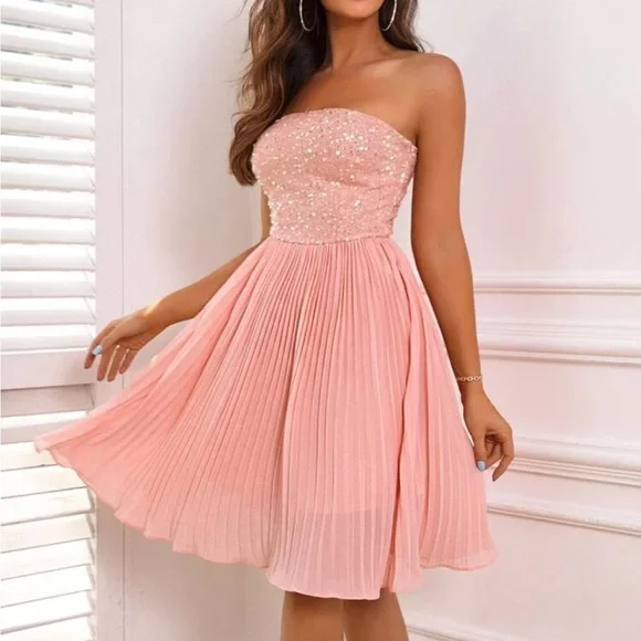 floral prom dress Long Blue and White Floral-Print Prom Dress with Beads White/Royal / 18 main image 0